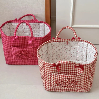Floral Car Interior Storage Basket
